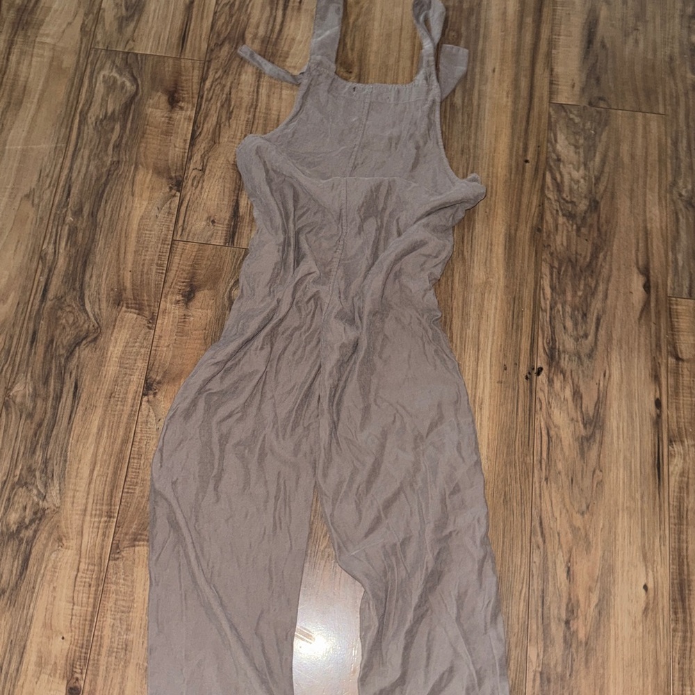 Forever 21 Taupe Tie-Shoulder Jumpsuit - Picture 5 of 6